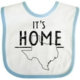 thumbnail image 3 of Inktastic Its Home- State of Texas Outline Distressed Text Boys or Girls Baby Bib, 3 of 4