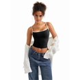 thumbnail image 6 of Women Square Neck Tank Top Summer Y2K Going Out Basic Shirt 2025, 6 of 9