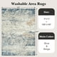 thumbnail image 2 of Alfombra Area Art&Tuft, 274 x 365 cm, antideslizante y lavable, color azul, 2 of 9