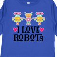 thumbnail image 4 of Inktastic I Love Robots Cute Robotics Girls Long Sleeve Toddler T-Shirt, 4 of 5