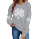 thumbnail image 1 of TaTaai Womens St Patricks Day Print Sweatshirt Long Sleeve Crewneck Casual Pullover Fleece Lined Holiday Top Gift, 1 of 6