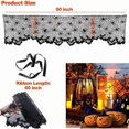 thumbnail image 2 of Halloween Lace Halloween Decorations Lampshade Cover Halloween Decor Black Spider Web Halloween Lace for Halloween Lamp Holiday Party Decorations (60i, 2 of 4