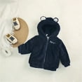 thumbnail image 3 of LWNYDPLSD 2t Jackets for Toddler Boy Infant Fleece Jacket Winter Coat 5t Girls Sherpa Hoodie Baby Girl Tops All Black Hoodie Clothes 12-18 Months, Navy 1-2 Years, 3 of 3
