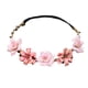 thumbnail image 2 of Boda Floral Corona Sunnimix Banda para el Cabello Boho Guirnalda Cabello Rosado nuevo, 2 of 8