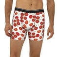 thumbnail image 2 of Cauagu Tomato Print Men's Boxer Briefs, Funny & Cute Underwear Elastic Waistband Briefs Ideal Gift for Men,1-Pack, 2 of 7