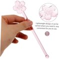 thumbnail image 4 of Cherry Blossom Design Reusable Glass Stirrers for Cocktails Coffee 16.00X3.00X2.00CM, 4 of 5