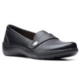 thumbnail image 2 of Mocasín Plano para Mujer Clarks Cora Daisy en Cuero Negro Tostado Talla 6.5 Extra Ancho, 2 of 6