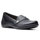 thumbnail image 2 of Mocasín Plano para Mujer Clarks Cora Daisy en Cuero Negro Tostado Talla 6.5 Extra Ancho, 2 of 6