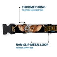 thumbnail image 5 of Warner Bros. Horror Movies Pet Collar, Dog Collar Plastic Buckle, Gremlins 1984 Gizmo Face Close Up Black, 11 to 16.5 Inches 1.0 Inch Wide, 5 of 8