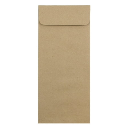 UPC: 0609722707473 | JAM #14 Policy Envelopes  5×11.5  25/Pack  Brown Kraft Recycled