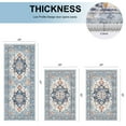 thumbnail image 4 of Findosom 3pcs Kitchen Rugs Set,Washable Boho Farmhouse Kitchen Mats for Floor,Non Slip Kitchen Floor Mat Carpet Runner Rugs for Entryway Hallway Laundry Home Decor 20"x32"+20"x32"+20"x47" Blue, 4 of 8