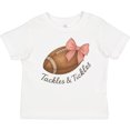thumbnail image 3 of Inktastic Football with Pink Bow Tackles & Tickles Boys or Girls Baby T-Shirt, 3 of 5