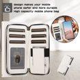 thumbnail image 3 of Nalacover for Google Pixel 6 6.4 inch Premium PU Leather Crossbody Case with Shoulder Strap & Wrist Strap,Shockproof Magnetic Flip Kickstand Credit Card Slots Zipper Wallet Phone Case,White, 3 of 12
