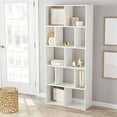 thumbnail image 2 of Mainstays 12-Cube Square Shelf Bookcase, White, 2 of 4
