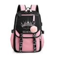 thumbnail image 1 of Mochila Blackpink, bolso para ordenador portátil, bolso escolar con puerto para auriculares, carga USB y amplificador, 1 of 3