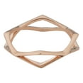 thumbnail image 4 of KoolJewelry 14k Rose Gold Geometric Ring (size 7), 4 of 5