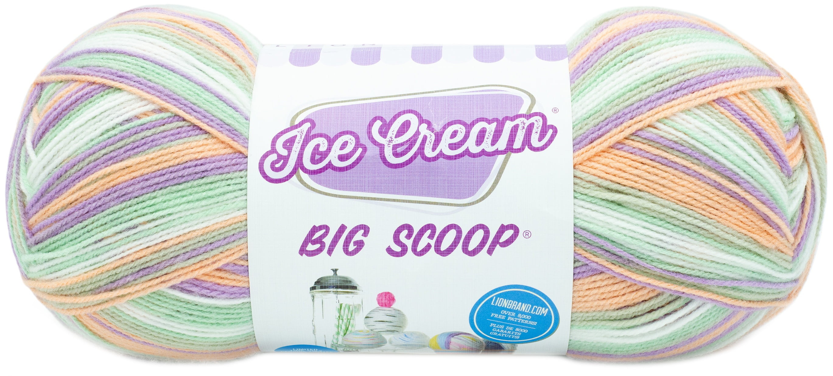 Lion Brand Ice Cream Big Scoop YarnRum Raisin