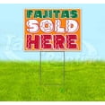 thumbnail image 1 of Fajitas Sold Here (18" x 24") Yard Sign, Includes Metal Step Stake, 1 of 6