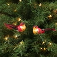 thumbnail image 2 of Pack of 12 Red and Dark Burgundy Smoke Spotted Bird Christmas Ornaments 5", 2 of 2