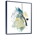 thumbnail image 2 of Designart Gouache Of Abstract Landscape With Mountain Moon FLOAT FRAME WALL ART, 2 of 3
