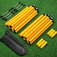 thumbnail image 6 of 6PCS 6FT Adjustable Soccer Agility Training Poles, Detachable Sports Training Speed Sticks, Slalom Training Agility Pole Set, Outdoor Speed & Agility Turf Training Poles for Soccer Drills, 6 of 15