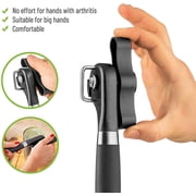 Can Opener, Can Opener Smooth Edge Manual, No Sharp Edges Can Opener Manual, Ergonomic Smooth Edge, Handheld With Soft Grips, Professional Ergonomic Can Opener for Kitchen & Restaurant