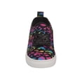 thumbnail image 5 of Nanette Lepore Girl Lace Up Muti Color Low Top Canvas Sneakers, Black Multi, Size: 7, 5 of 7