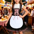 thumbnail image 2 of Festival Girl Role Play Waist Wrap Half Skirt Kitchen Party Children's Skirt Role Play 5 15 Years, 2 of 7