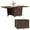 Walnut, variant on Costway Foldable Coffee Table 48" Extendable Center Table with Storage Cabinets & Wheels Oak