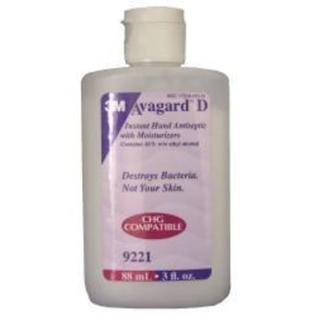3M Hand Sanitizer Avagard D 3 oz. Ethyl Alcohol, 61% Flip-top Bottle #9221