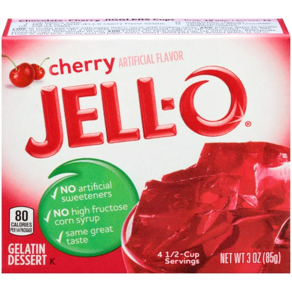 Jell-o, Gelatin Dessert, Cherry - Walmart.com - Walmart.com