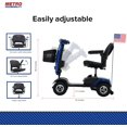 thumbnail image 5 of mlkhfap 4 Wheel Powered Mobility Scooter for Seniors - 300 lbs Capacity Electric Mobility Scooter for Adults - Long Range Power Extended Battery with Thickened Seat and USB Charging Port - Blue, 5 of 8