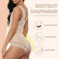 thumbnail image 5 of VASLANDA Womens Open Bust Shapewear Bodysuit Tummy Control Shaping Bodysuit Full Body Shaper Slimmer Briefer, 5 of 7