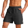 thumbnail image 5 of Men's 5-Inch Running Shorts Casual Lightweight Breathable Quick Dry Fabric with Drawstring Waist for Outdoor Jogging Gym Workout Daily Wear Mens Running Shorts,Black,XXL, 5 of 5