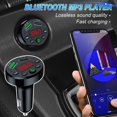 thumbnail image 1 of Adaptador USB dual para automóvil Kit Bluetooth inalámbrico QC3.1 Cargador USB rápido Transmisor FM Bluetooth manos libres, 1 of 9