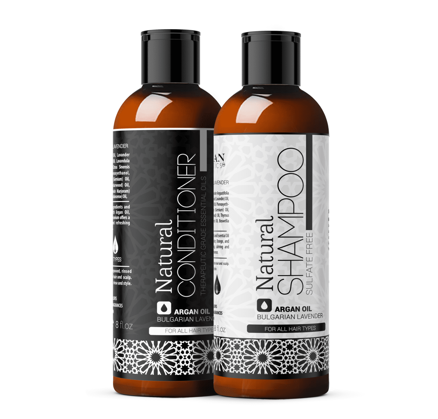 Morgan Cosmetics Argan Sulfate Free Shampoo and Conditioner Bundle, 2 pc