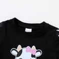 thumbnail image 6 of Happy Town Toddler Baby Girl Summer Outfits Short Sleeve T-Shirt + Shorts Girls Two-Piece Clothes Set, 6 of 8