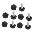 thumbnail image 1 of Patas de nivelación ajustables de plástico para muebles de mesa M8x20mm 10 piezas, 1 of 2