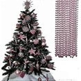 thumbnail image 1 of UKDD 10m Long Christmas Bead Chain - Christmas Shiny Bead Garlands - Christmas tree Decorations (Blush), 1 of 4