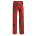 thumbnail image 5 of Hearthz Christmas Women Pajamas Pants Winter Wide Leg Pj Bottoms for Women Fall Drawstring Lounge Pants Womens, 5 of 7