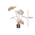 thumbnail image 2 of Low-Maintenance Potted Taro Plants, 3.0FT & 3.6FT Faux Greenery for Home Decor, 2 of 6