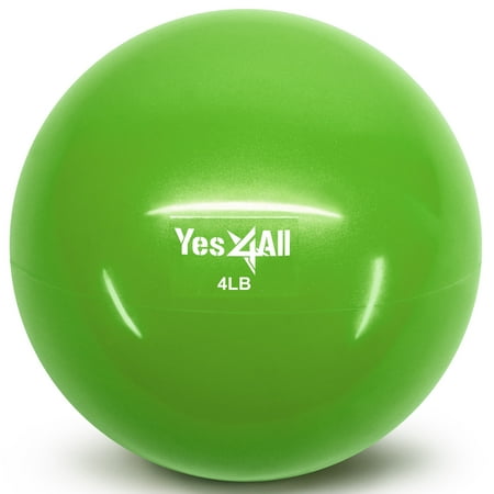 Yes4All Soft Weighted Toning Ball / Medicine Ball, 2-8 lbs (Single and