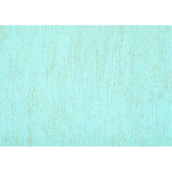 Ahgly Company Indoor Rectangle Solid Light Blue Modern Area Rugs, 3' x 5'