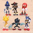 thumbnail image 2 of Juego de 12/6 piezas de minifiguras de Sonic de PVC, juguete de animación, Sonic The Hedgehog, modelo de muñeca, juguetes de animales para niños, regalo de cumpleaños, 5-8 cm, 2 of 5