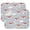 Cute Fox Ca, variant on 2pcs Animal Paw Print Drying Mat Absorbent Reversible Dish Pad for Countertop Protection