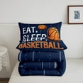 thumbnail image 5 of Erosebridal Basketball Comforter Sets Queen Size , Sport Comforters & Duvets, Reversible 3pcs, 5 of 7