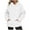 White, variant on BLCHUNen Womens Sweatshirts Casual Hooded Pullover Zipper Long Sleeve Tops with Pockets Workout Gym Sports Fall Tops