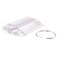 thumbnail image 2 of 50pcs Nail Art Tips Colour Sticks Display Fan Practice Starter Ring Clear DIY, 2 of 9