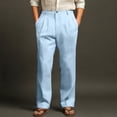 thumbnail image 3 of Men's Lightweight Sports Casual Straight Leg Pants for Jogging, Hiking, and Daily Casual WearLight BlueXL, 3 of 5