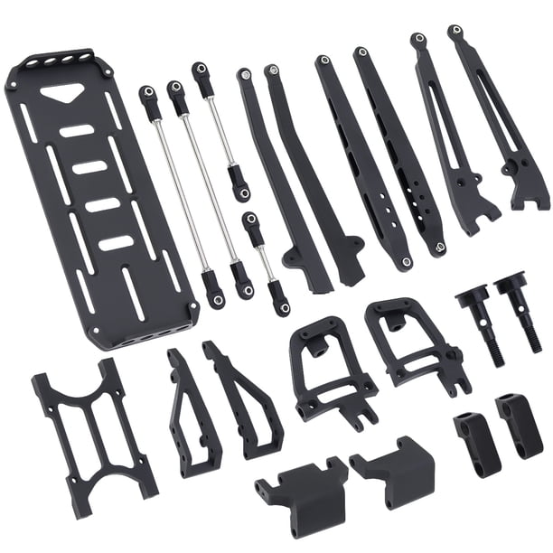 Suspensión Vogacara de aluminio pre-runner 2WD para 1/10 RC Crawler Axial SCX10 II modelo Negro A